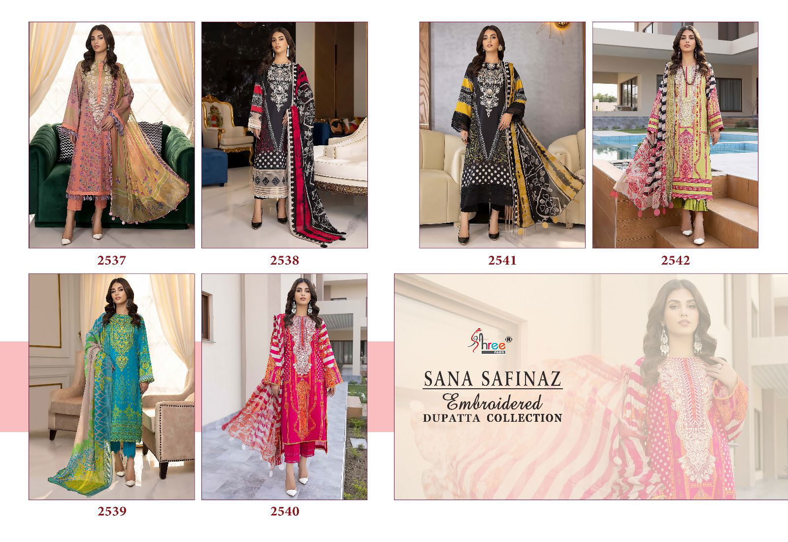 Sana Safinaz By Shree 2537-2540 Pakistani Suits Catalog